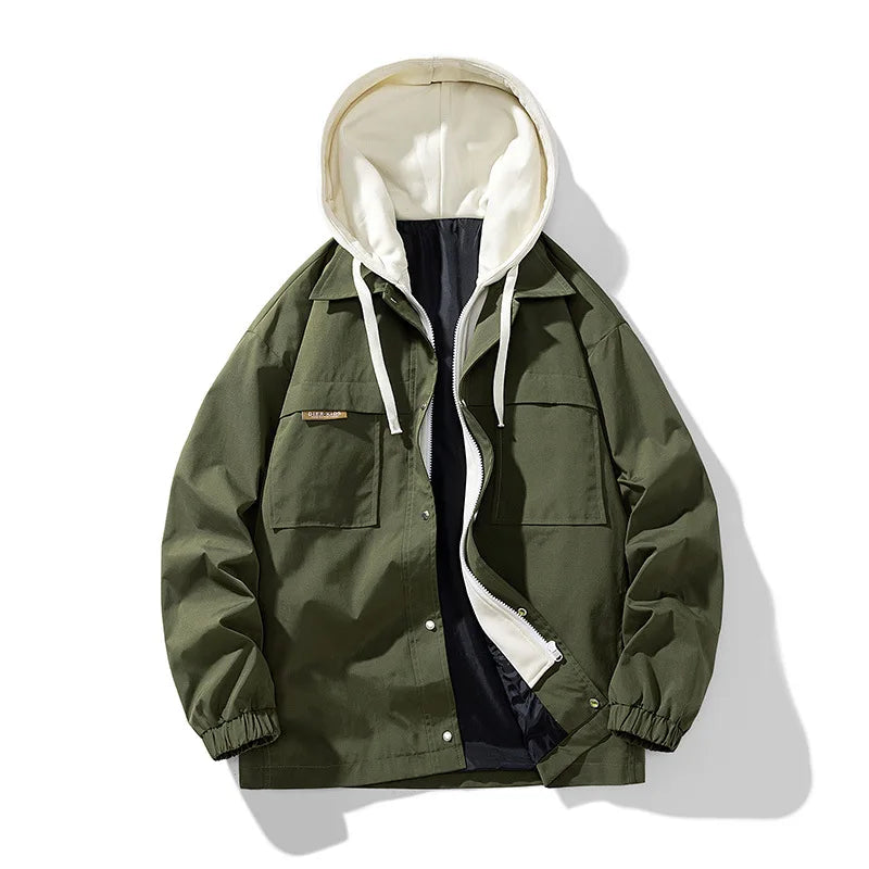 3Leaves Herren Windbreaker Hoodie
