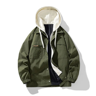 3Leaves Herren Windbreaker Hoodie