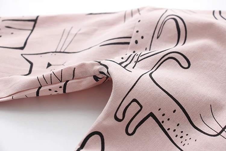 Katzen-Hemd mit Knöpfen