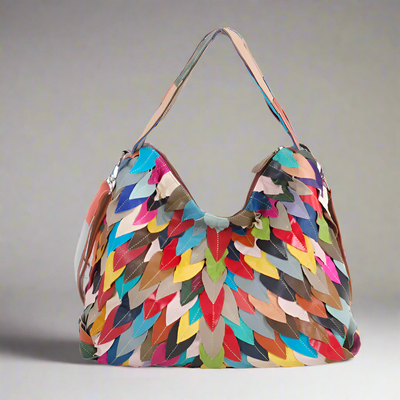 Mosaikblätter Handtasche