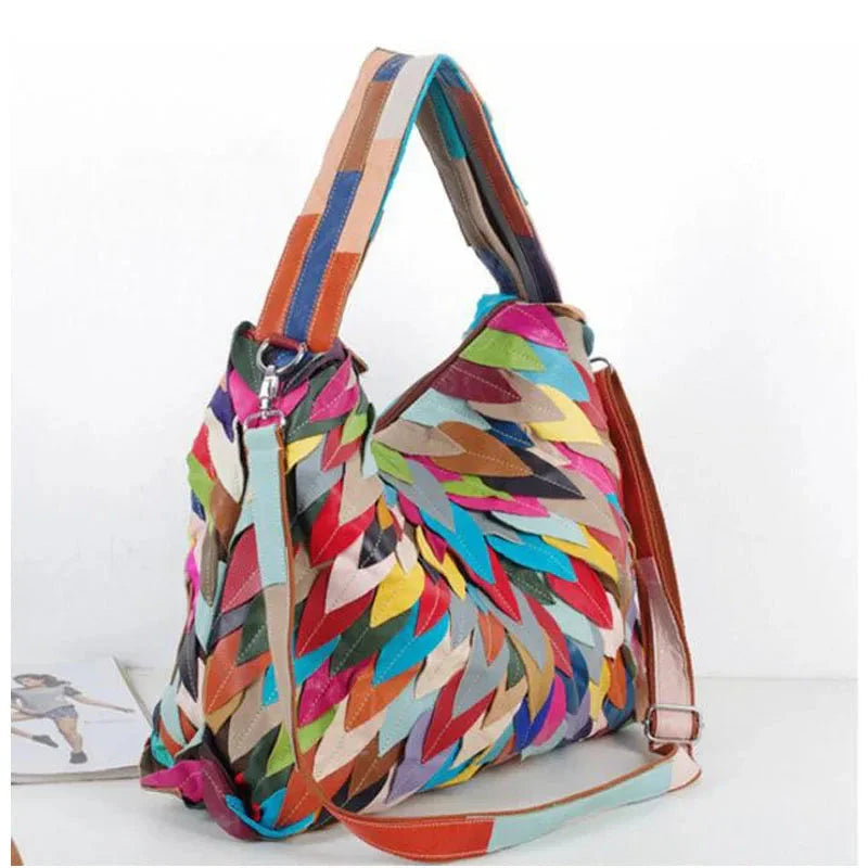 Mosaikblätter Handtasche