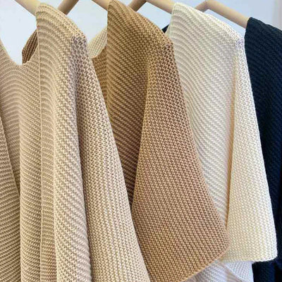 3Leaves Entspanntes Strick-Tuch