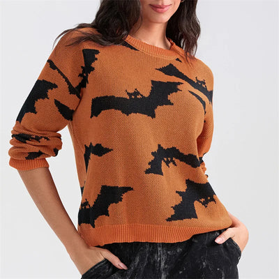 Gruseliger Fledermaus-Pullover