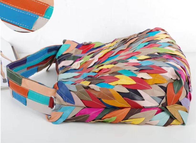 Mosaikblätter Handtasche