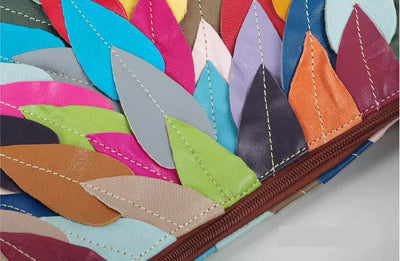 Mosaikblätter Handtasche