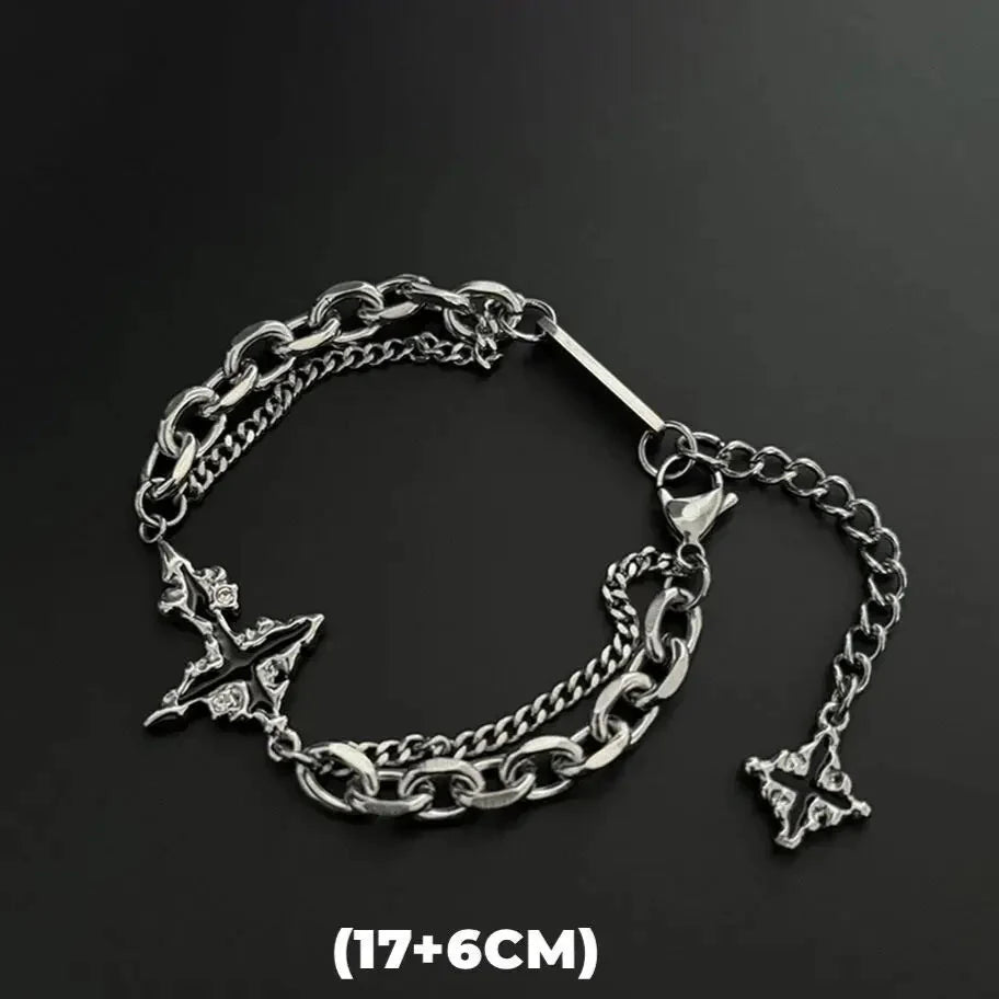 Schattenfeuer-Kreuz-Armband