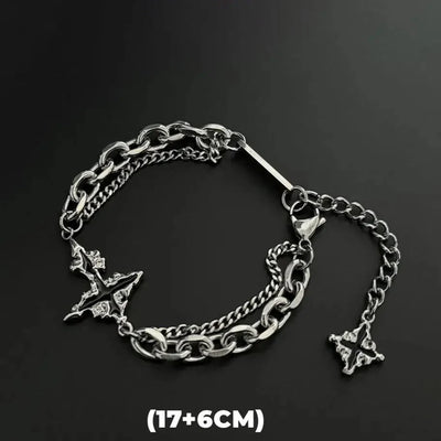 Schattenfeuer-Kreuz-Armband