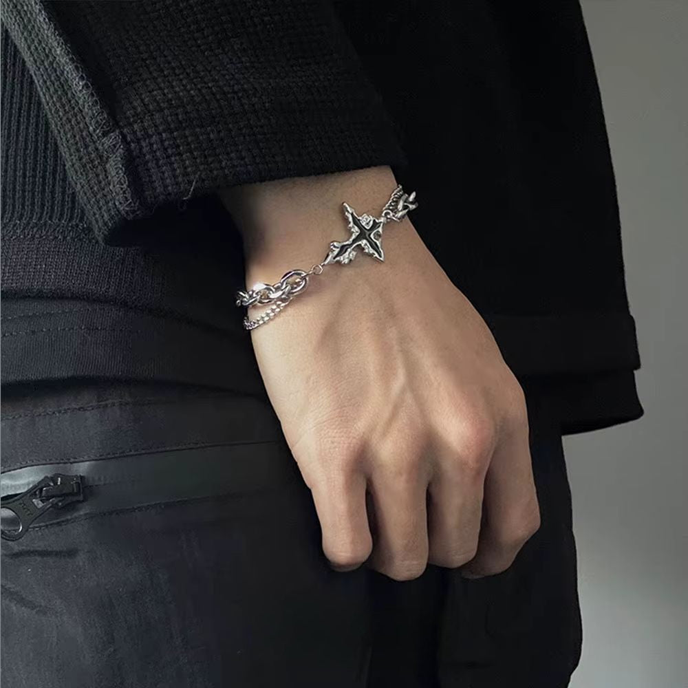 Schattenfeuer-Kreuz-Armband