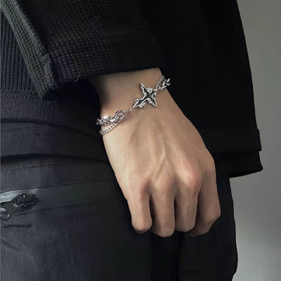 Schattenfeuer-Kreuz-Armband